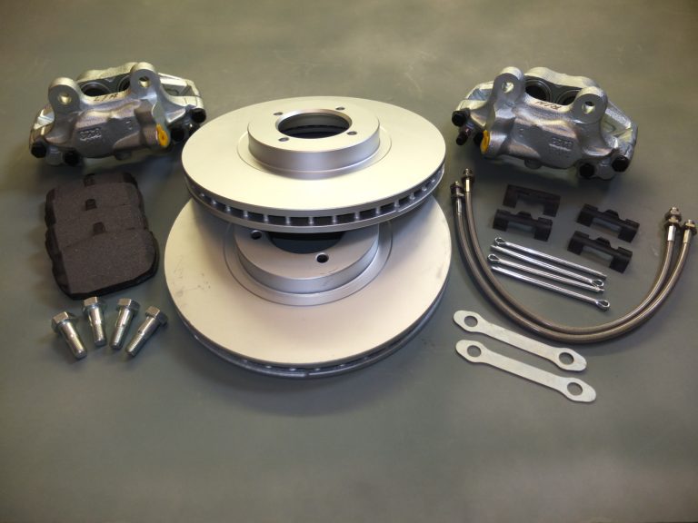 V8 4 pot caliper complete replacement kit for upgrading existing brakes