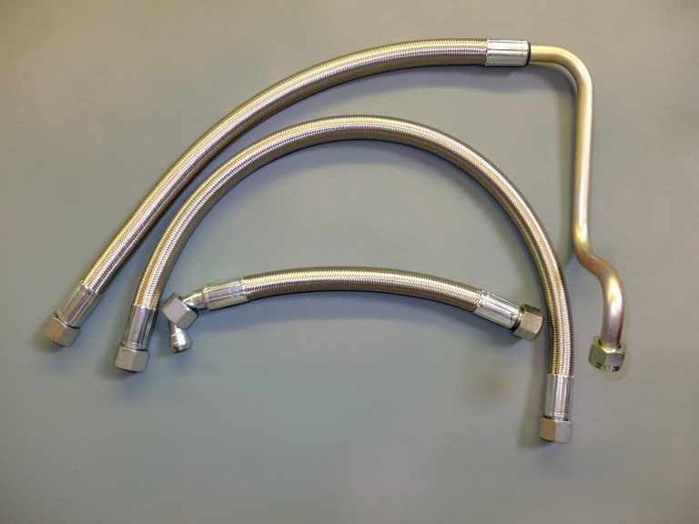 Stainless Steel Oil Pipes (set of three) For Chrome Bumper Car MG V8