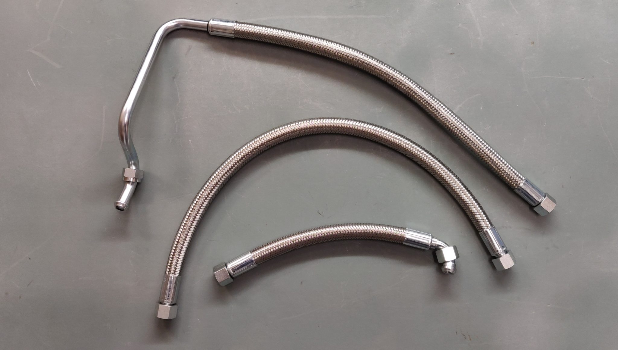 Stainless Steel Oil Pipes (Set Of Three) For Rubber Bumper Car MG V8